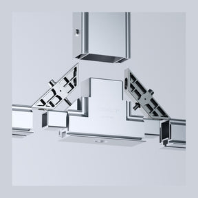 CORNECT System 50 T-Verbinder Easy verbindet drei Aluminiumprofile
