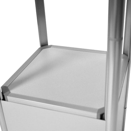 Faltbare Messevitrine eckig (LED) – Detailansicht