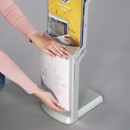 Prospektständer "RealZip" (faltbar) – Detailansicht