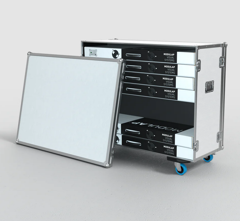 Modulap One Messetheke & Transportmodul – Flightcase mit Lightbox-Option