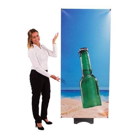 Outdoor Banner Display Komplett-Set – Detailansicht