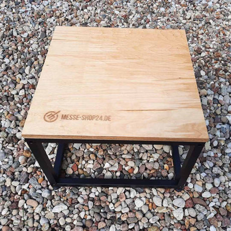Outdoor Beistelltisch mit Logo (40 x 40 x 33 cm) – Detailansicht
