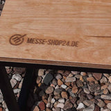 Outdoortisch mit Lasergravur (27,5 x 27,5 x 33 cm)