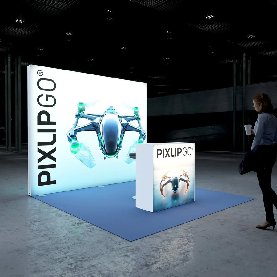Octanorm-Alternative – moderner LED-Messestand PIXLIP GO