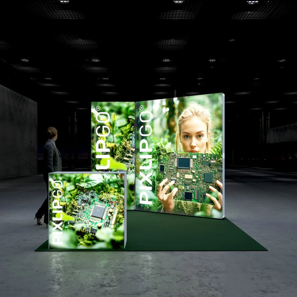 pixlip go messestand s-07 LED Infostand mobil