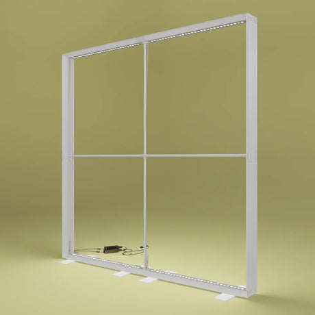 pixlip go strebenerweiterungs set einbau im Lightbox Rahmen