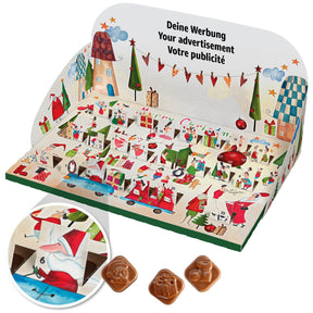 Pop-up-Adventskalender mit Logo – individuell bedruckt