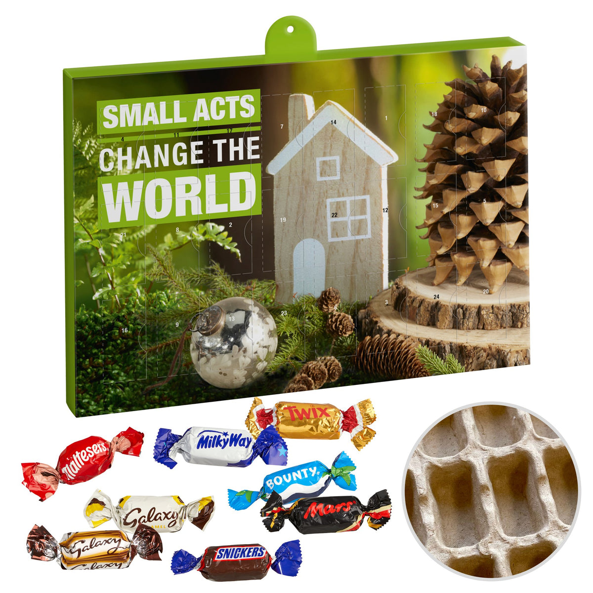 Celebrations® Adventskalender mit Logo – Premium, Papier-Inlay