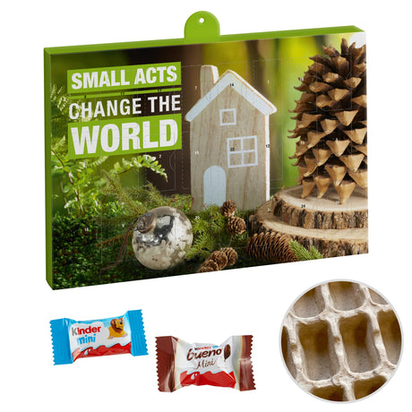kinder Adventskalender mit Logo – Premium, Papier-Inlay