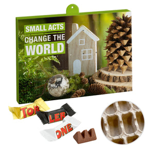 Toblerone Adventskalender mit Logo – Premium, Papier-Inlay