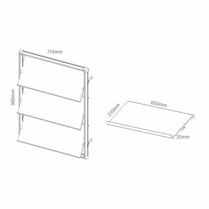 Wandprospekthalter Wall-It – Detailansicht