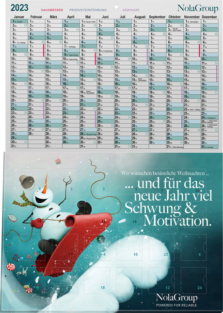 Plastikfreier A5-Adventskalender mit Logo – Cover, reinpapier® – Ansicht 4