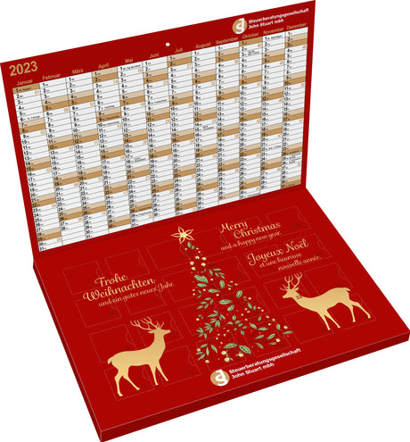 Plastikfreier A5-Adventskalender mit Logo – Cover, reinpapier® – Ansicht 6