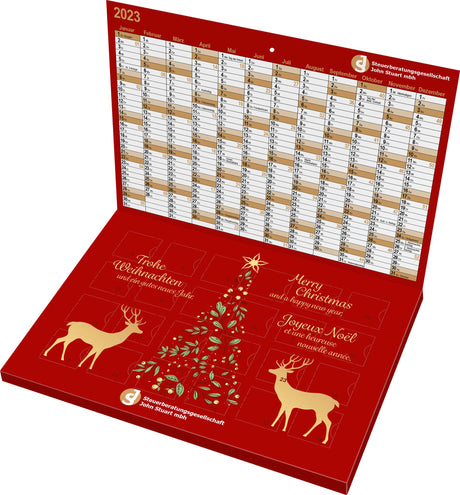 Plastikfreier A5-Adventskalender mit Logo – Cover, reinpapier® – Ansicht 7