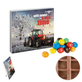 M&M'S® Mini-Adventskalender mit Logo – Crispy, reinpapier®