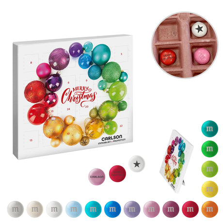 Mini-Adventskalender mit personalisierten M&M'S® & Logo