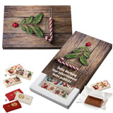 Schuber-Adventskalender mit Logo – Standardmotiv, Schoko-Naps