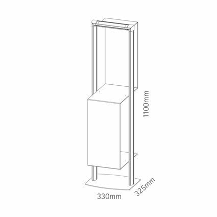 Katalogständer "Cubic" – Detailansicht