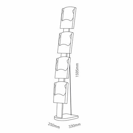 Prospektständer "SolidZip" – Detailansicht