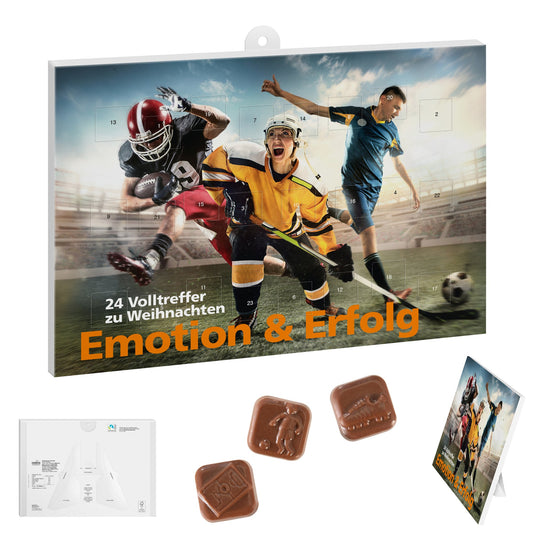 Fußball-Adventskalender mit Logo – individuell bedruckt