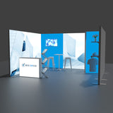 Messestand hinterleuchtet 5x4m mit Kabine