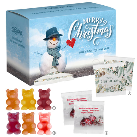 Fruchtgummi-Adventskalender mit Logo – Tee-Bären® Spender
