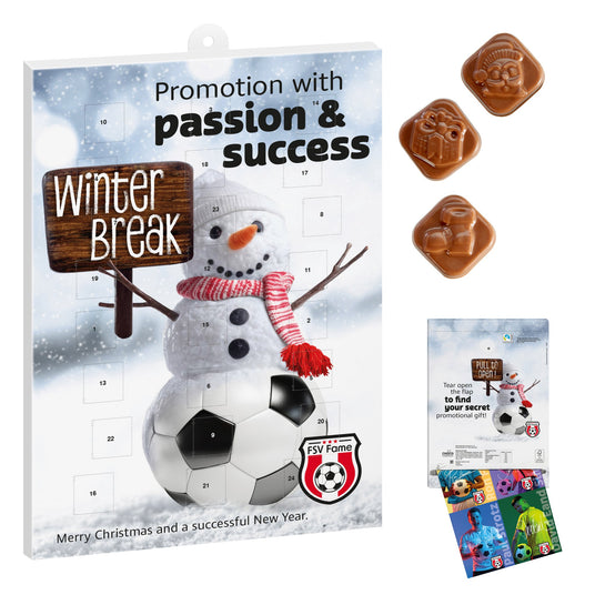Adventskalender mit Logo & Werbeeinleger – individuell bedruckt