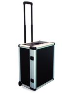 Rollbarer Transportkoffer mit Teleskopauszug